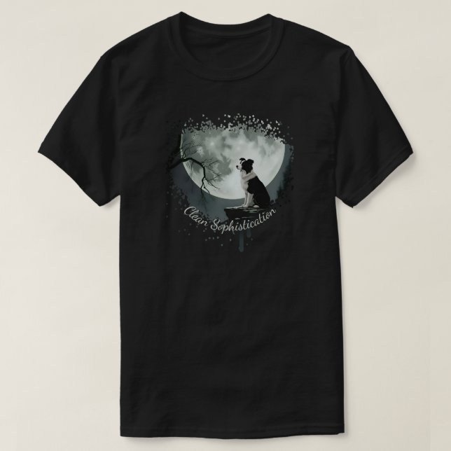 T-shirt Border Collie Sophistication (Design devant)