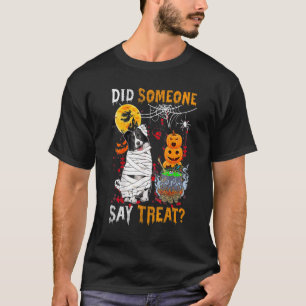 T-shirt Bordure Collie Chien Halloween Quelqu'Un A Dit Tra