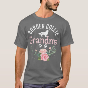 T-shirt Bordure Collie Grandma Cadeaux Femmes Amoureux des
