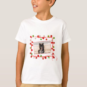 T-shirt Bordure Collie Noël