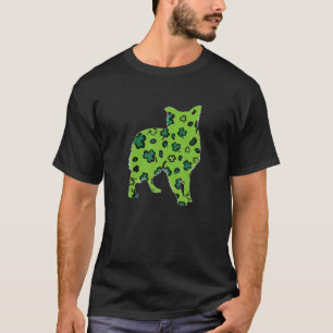 T-shirt Bordure Collie St. Patricks Day Green Leopard Sham