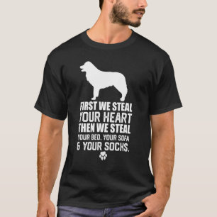 T-shirt Bordure Collie Voler votre coeur Voler votre canap