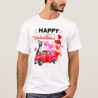 T-shirt Bordure de camion rouge Collie