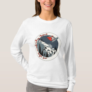 T-shirt Bordure de neige velue ; Manger Sleep Snowboard Ré