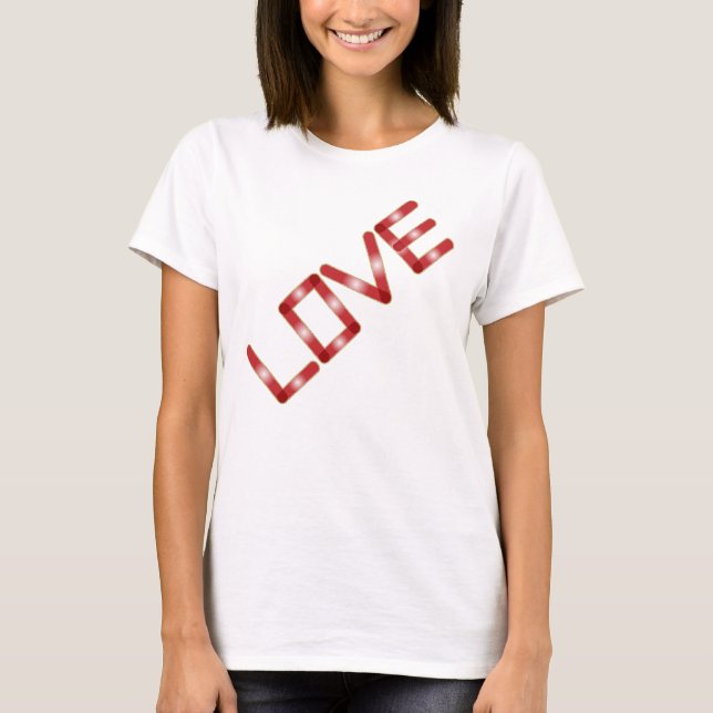 T-shirt Bordure de Parties scintillant d'or rouge blanc br (Devant)