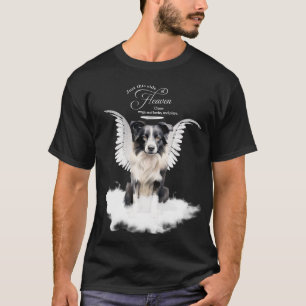 T-shirt Bordure personnalisée Pet Memorial Collie Chien