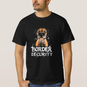 T-shirt Bordure Sécurité Bordure Cadeau Terrier