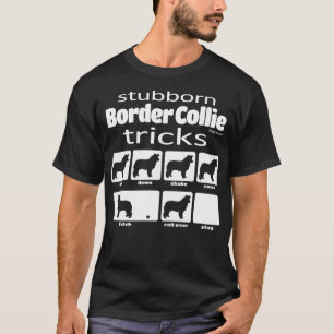 T-shirt Bordure tenace Collie Tricks