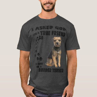 T-shirt Bordure Terrier Citation Maman Papa Costume, Migno