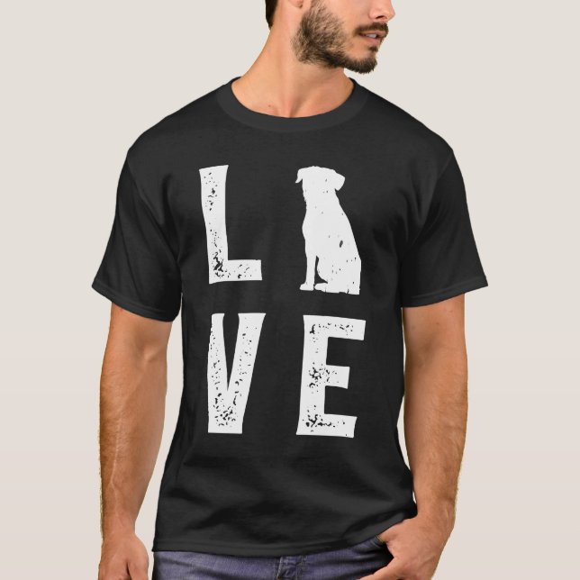 T-shirt Bordure Terrier Love 1 (Devant)