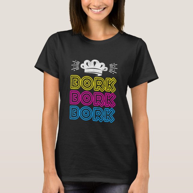 T-shirt Bork Bork Funny Chef suédois (Devant)
