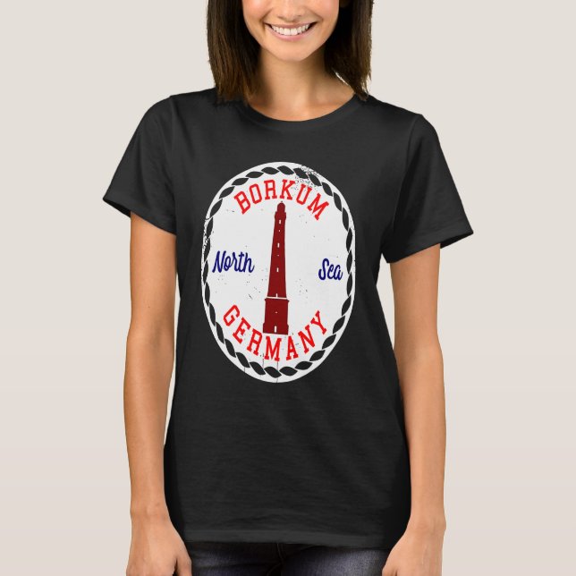 T-shirt Borkum Germany North Sea (Devant)