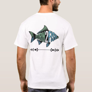 T-Shirt Born2Fish – Sunrise Fishing Vibes