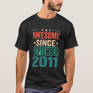 T-shirt Born 12Th 12 Awesome September 2011