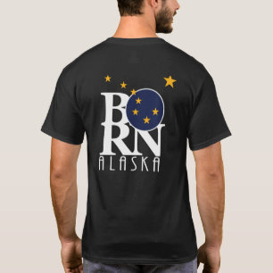 T-shirt BORN Alaska (impression arrière)