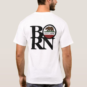 T-shirt BORN California (impression arrière)