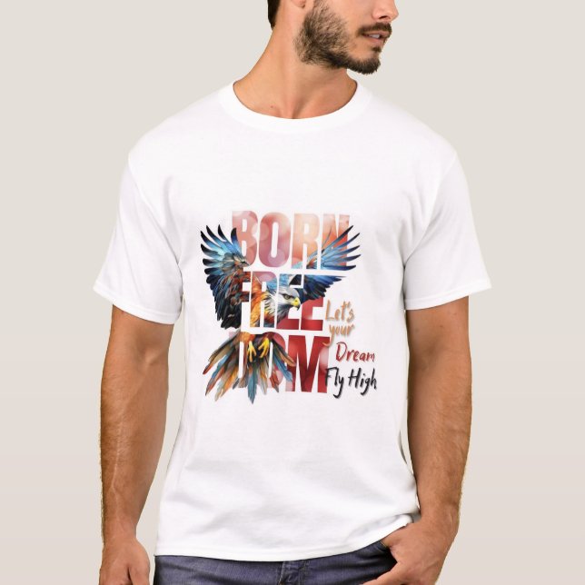 T-shirt Born Free Dom (Devant)