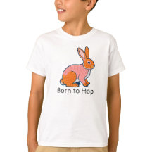 Born to hop Rabbit Illustration 