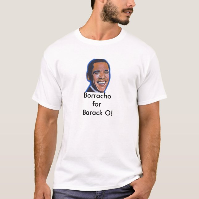 T-shirt Borracho pour Barack O (Devant)