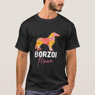 T-shirt Borzoi Chien Maman Propriétaire De La Fourrure Par