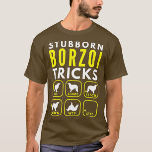 T-shirt Borzoi têtu Tricks - Entraînement de chien