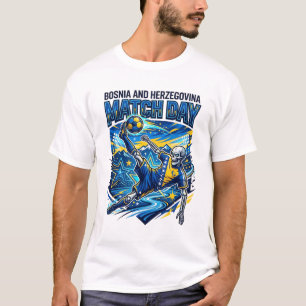 T-shirt Bosnie-Herzégovine Match Day Skeleton Striker 