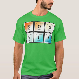 T-shirt Bosnie Table des éléments