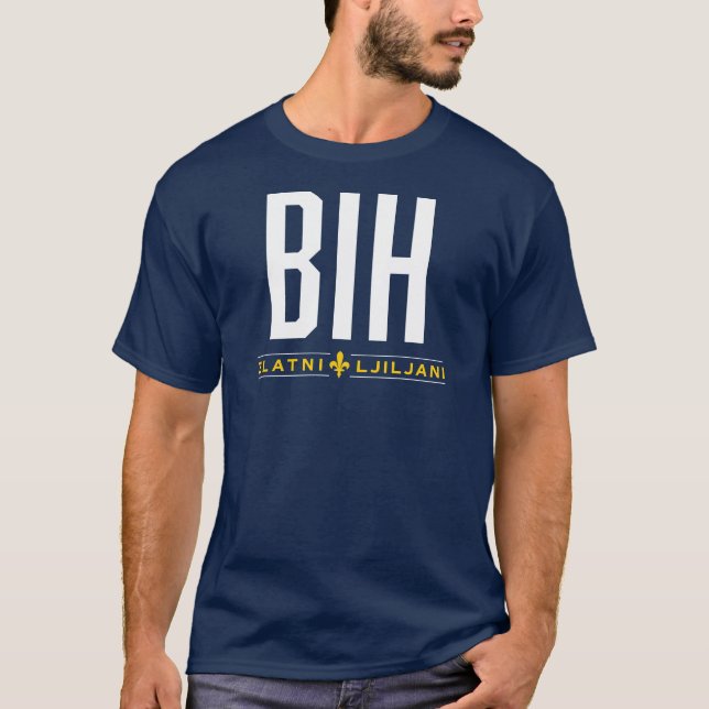 T-shirt bosnien/BIH Soccer (Devant)