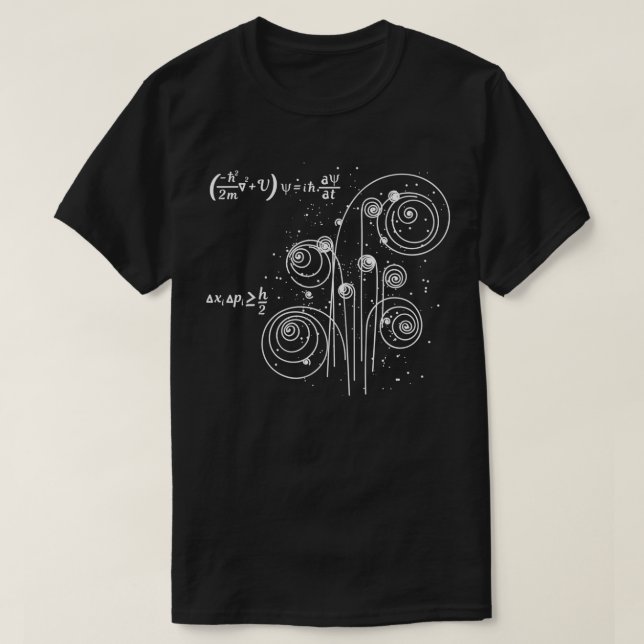 T-shirt Boson mécanique quantique théorie dieux particules (Design devant)
