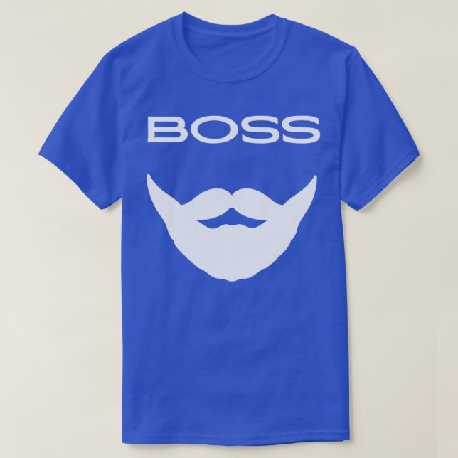 T-shirt Boss Beard Beard Lovers Bearder Design Pour Darker (Design devant)