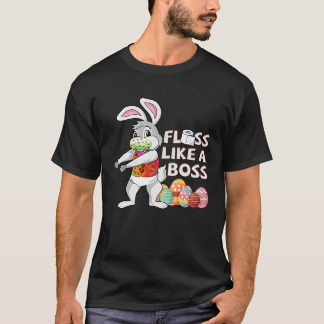 T-shirt Boss Bunny Rabbi  Easter Day (Devant)
