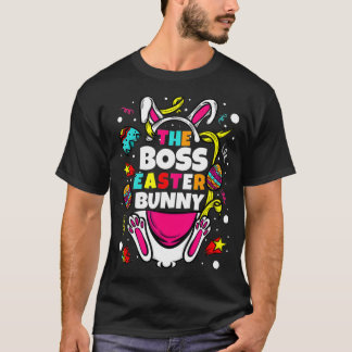 T-shirt Boss Easter Bunny Matching Family Group Pajama Men
