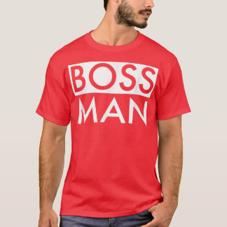 T-shirt Boss Man Correspondant Famille Couple Portrait Mar