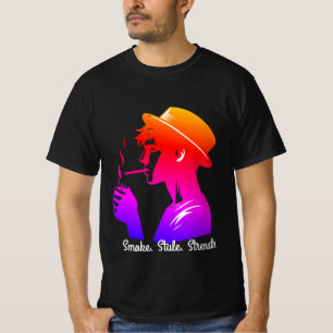 T-shirt "Boss Mode - Stylish Man Smoking Cigar T-Shirt"