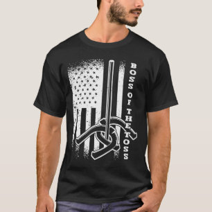 T-shirt Boss of the Toss Horseshoe Pitching American USA F