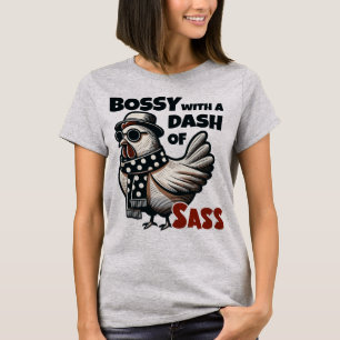 T-shirt Bossy avec un Dash Sass - Cool Hen