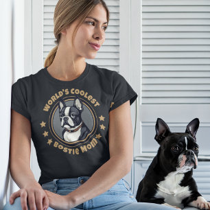T-shirt Bostie Boston Terrier Maman la plus froide du mond