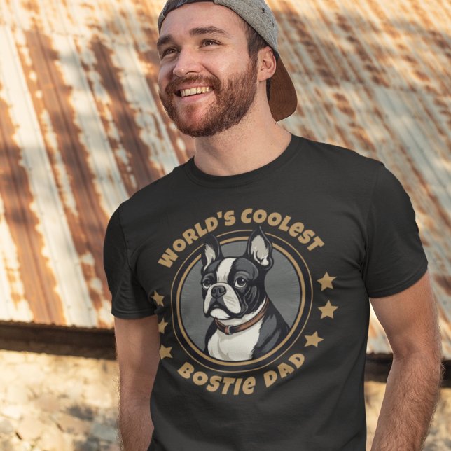 T-shirt Bostie Boston Terrier Papa Boston (Créateur téléchargé)