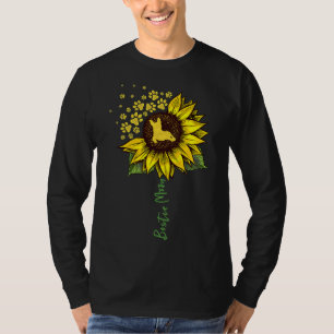 T-shirt Bostie Maman Sunflower Boston Terrier Chien Maman 