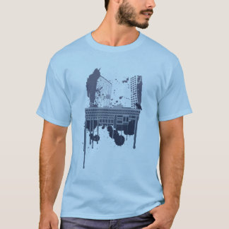 T-shirt Boston brutal (version bleue)