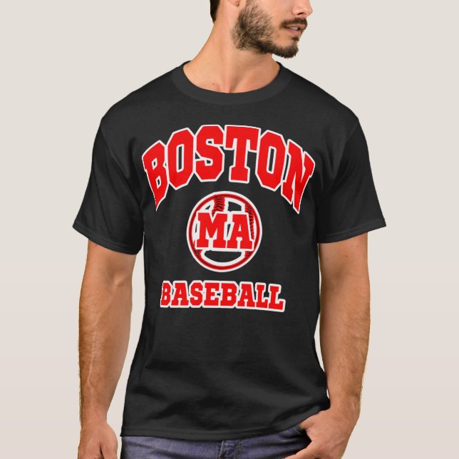 T-shirt Boston Hometown Pride Massachusetts Classic Desi (Devant)