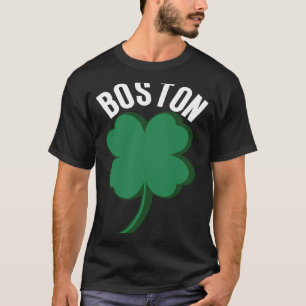 T-shirt Boston Jour de la Saint Patrick Lucky Shamrock Iri