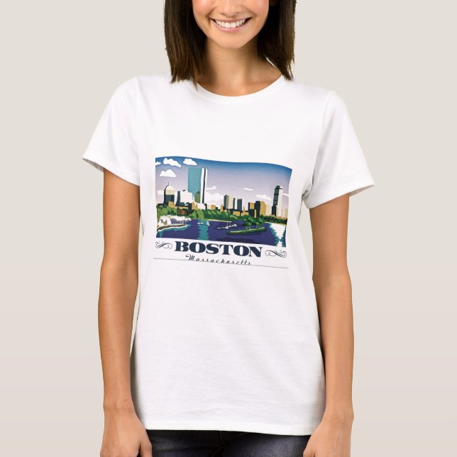T-shirt Boston, Massachusetts (Devant)