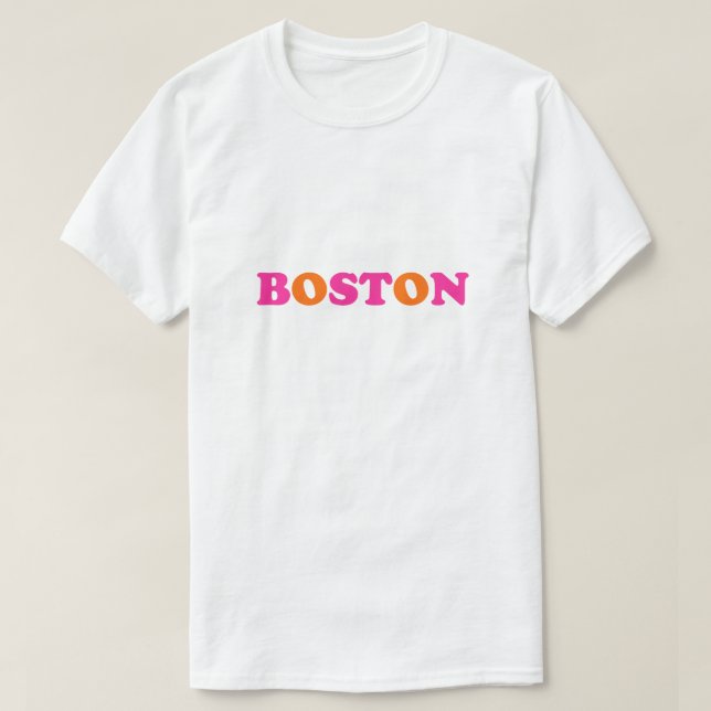 T-shirt Boston Massachusetts (Design devant)