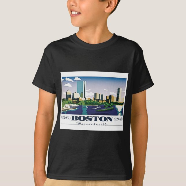 T-shirt Boston, Massachusetts (Devant)