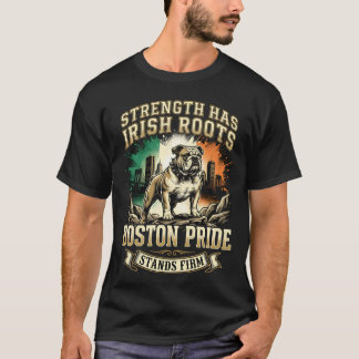 T-shirt Boston Pride Irish Roots Bulldog