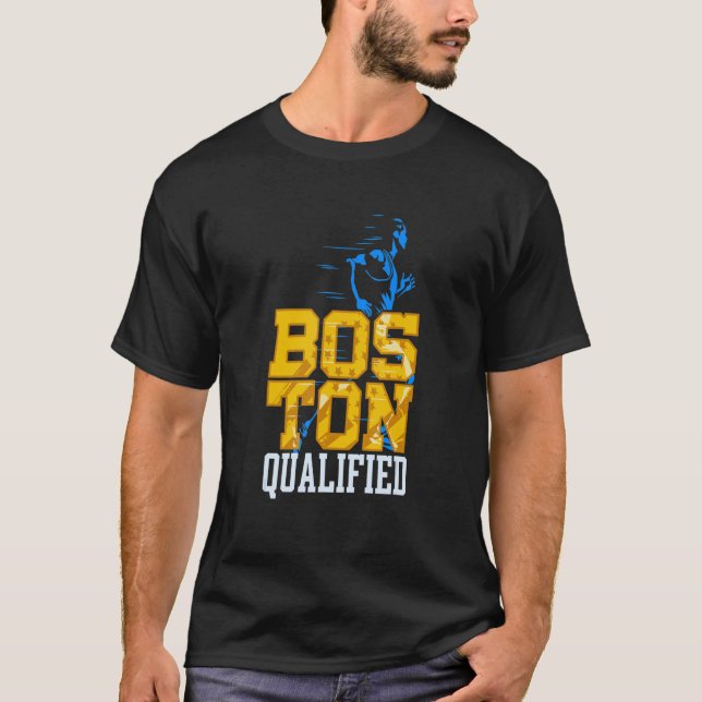 T-shirt Boston Qualified Annual Marathon Training (Devant)