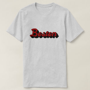 T-shirt Boston rouge et noir
