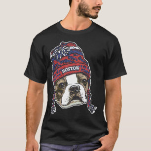 T-shirt Boston Sports Terrier Red Beanie