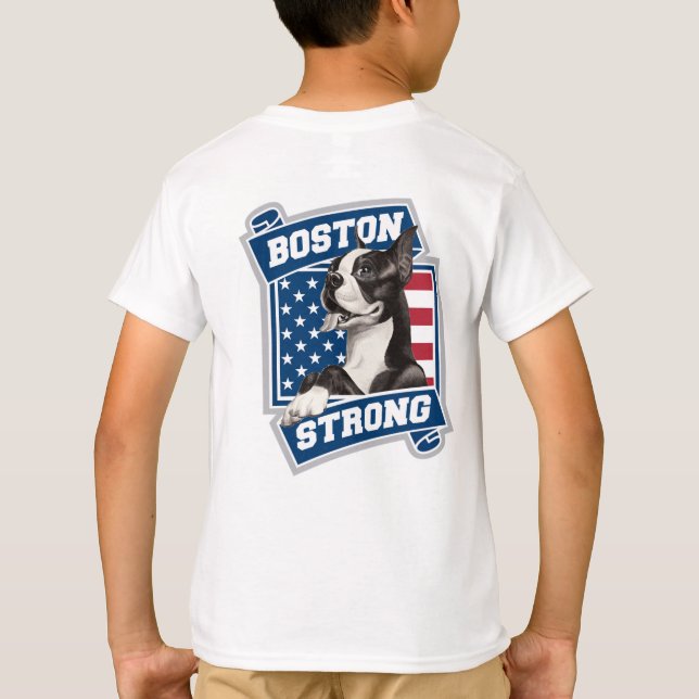 T-shirt BOSTON STRONG TERRIER style crête (Dos)
